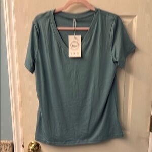 Green Fitted Short Sleeve Tee